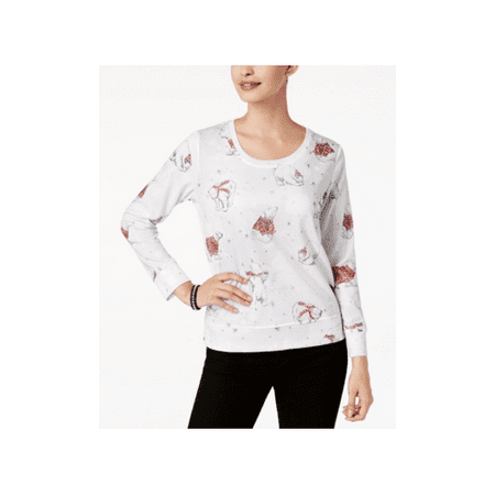 Style and Co - Embellished Polar Bear-Print Sweatshirt - Petite - P/S