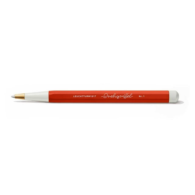 Bolígrafo LEUCHTTURM1917 Drehgriffel Fox rojo con tinta azul