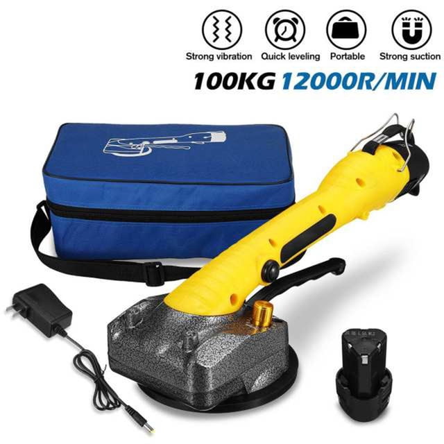 portátil para baldosas, ventosa de 2000W, 6 velocidades, vibrador eléctrico para baldosas, niveladora automática de baldosas para amarillo Colco Máquina de mosaico de azulejos