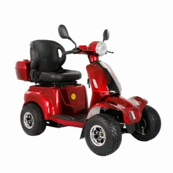 Regular Tire 4 Wheel Electric Mobility Scooter for Adults – Heavy Duty, No Roof, All Terrain, 18 MPH, 45-Mile Range