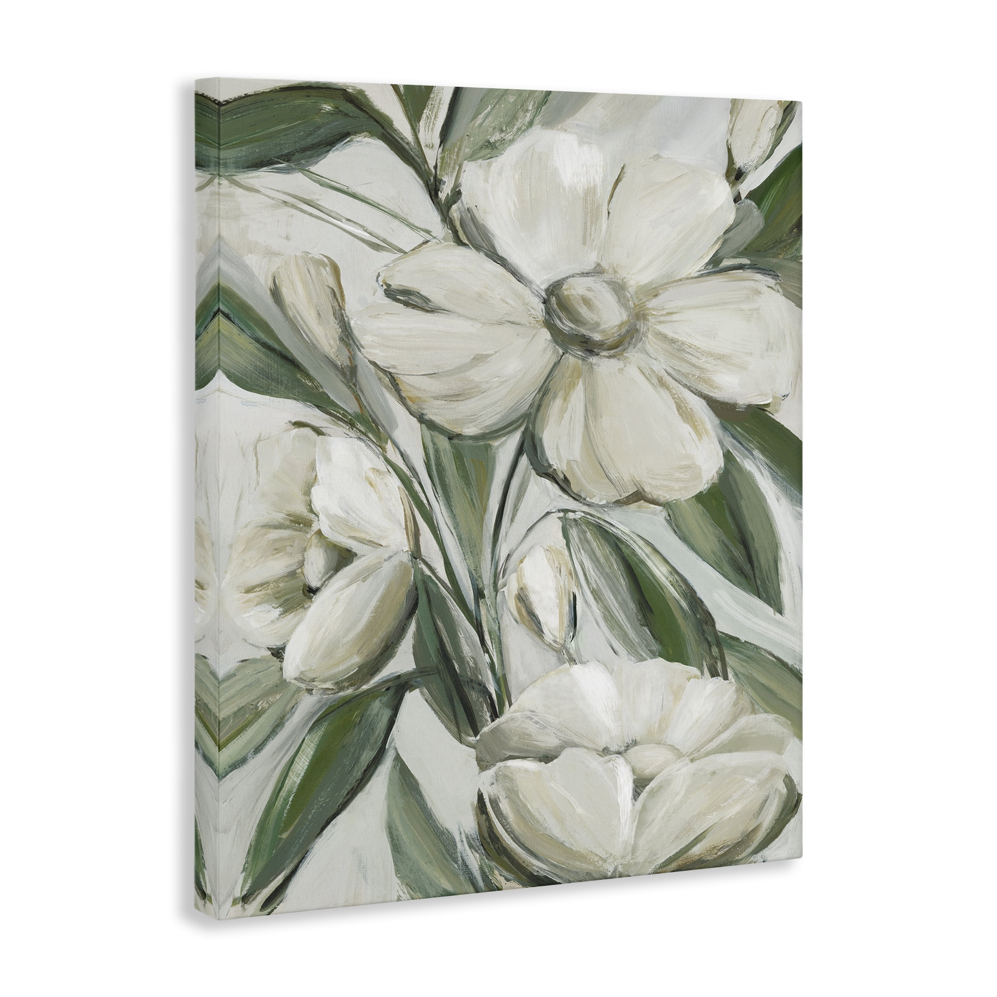 Stupell Industries Dogwood on Vines Plants & Flowers Painting Wrapped Canvas Art Print Wall Art, 16 x 20
