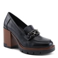 thumbnail image 3 of PATRIZIA Women's Dajah Inset Heel Loafers with Burnished Finish, Geometric Metal Detail, and Comfortable Fit, 3 of 9