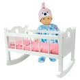 thumbnail image 3 of Sophia's High-End Baby Doll Rocking Cradle for 15" Dolls, White, 3 of 6