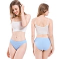 thumbnail image 4 of ANFERRY Women's Comfort Panties Underwear Cotton Hipster 5 Pack, 4 of 6