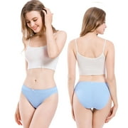 BeautyIn Women's Comfort Panties Underwear Cotton Hipster 5 Pack