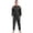 Type A Black, variant on Men's Sauna Suits PVC Hooded Long Sleeve Sweatshirt And Pants Sports Workout Tracksuit Type B Black S