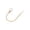 Gold, variant on 1 Pc U Shaped Curtain Holdback, 6.1×2.7 inch Heavy Duty Curtain Hook for Drapes with Clear Crystal Ball, Sturdy Wall Mount Tieback, Polished Metal Drape Hook, Decorative French Ball End