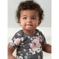 thumbnail image 4 of Modern Moments by Gerber Baby Girl Short Sleeve Onesies Bodysuits, 4-Pack, (Newborn-24 Months), 4 of 15