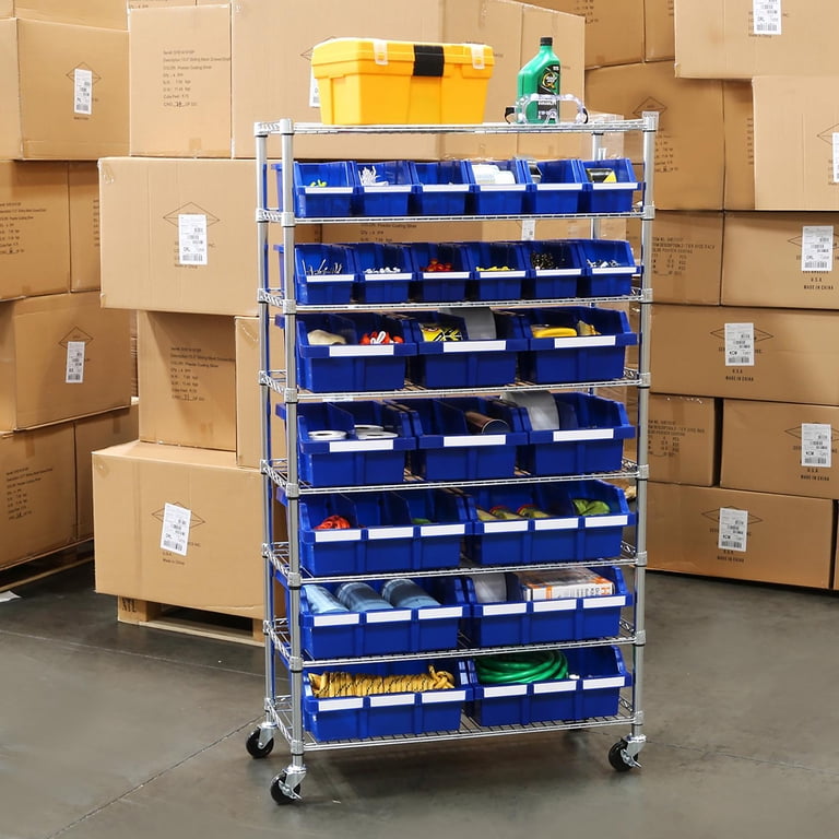 Seville Classics 8-Tier 24-Bin Rack, 36" W x 63.5" H photo 4