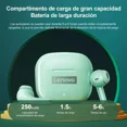 thumbnail image 3 of Auriculares in-ear gamer inalámbricos Lenovo LP40 Pro verde con luz LED, 3 of 7