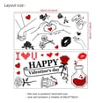 thumbnail image 3 of JeashCHAT Valentine's Day Wall Decals Removable Wall Stickers Peel and Stick Wall Decor for Bedroom Living Room Valentine's Day Decorations, 3 of 6