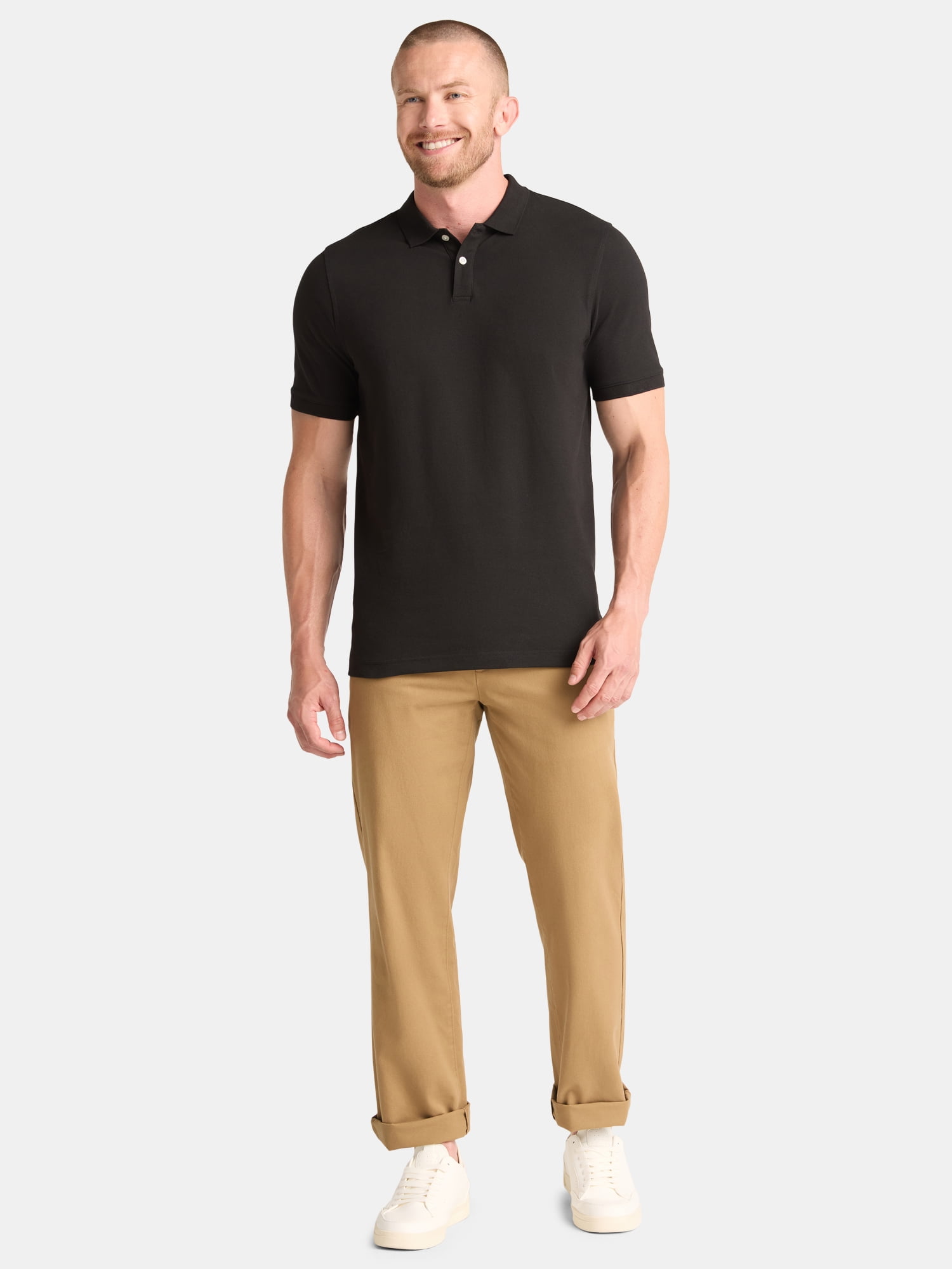 George Men’s and Big Men’s Pique Polo Shirt, Sizes S-3XL