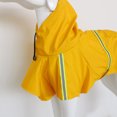 thumbnail image 2 of CRAFTHROU Raincoat for Small Dogs Waterproof PU Yellow Hoodie for Wet Weather 1Pack, 2 of 6