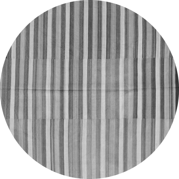 Ahgly Company Indoor Round Southwestern Gray Country Area Rugs, 5' Round