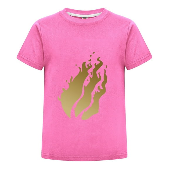 Boys Girls Gradient Flame Preston Playz Graphic T-Shirt – Cool Preston Design Cotton Tee for Fan Gift Top