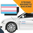 thumbnail image 7 of Magnet Me Up Transgender Pride Flag Magnet Decal, 3x5 inch, Automotive Magnet, 7 of 7