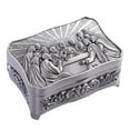 thumbnail image 4 of Caja de Organizador de Almacenamiento de joyería perfecl grabada Floral antigua, 4 of 8