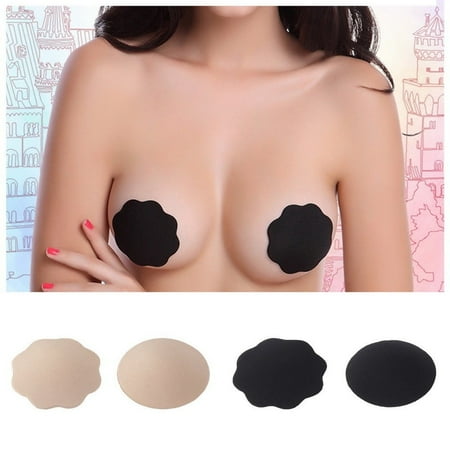 

Invisible Bra Pad Pasties Round Self Adhesive Reusable Silicone Nipple Cover