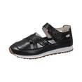 thumbnail image 2 of Womens Sandals Plantar Fasciitis Feet Sandal Women's Fashion Casual Spring And Summer Comfortable Solid Color Baotou Hollow Breathable Thick-Soled Sandals Black, 2 of 9