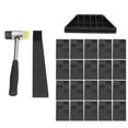 thumbnail image 2 of Wood Flooring Installation Tool, Accurate Convenient Quick Durable High Efficiency Wooden Floor Fitting Tool  Grip Ergonomic with Mallet for Reinforce Floor, 2 of 8