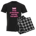 thumbnail image 6 of CafePress - This Princess Saves Herself Men's Dark Pajamas - Men's Dark Loose Fit Cotton Pajama Set, 6 of 7