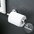 thumbnail image 5 of Portarrollos de papel higiénico de pared Portarrollos de acero inoxidable 304 acabado pulido, juego de 2 plateado 163mm, 5 of 5