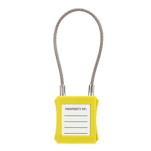 Lockout Tagout Cable Locks 85mm Shackle Steel Safety Padlock with 2 Key for Equipment Maintenance