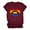 Wine, variant on OAVQHLG3B Womens Summer Tops Casual Casual Colourful Print Pullover Short Sleeve T-Shirt Tops Shirt