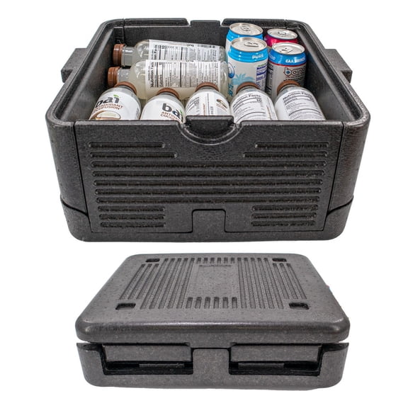 Medium Collapsible Cooler, Stores Flat, 15x15x7.5 Inches Open, Suitable for Hot or Cold Items
