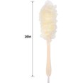 thumbnail image 5 of Back Scrubber for Shower,Loofah Long Handle Bath Body Brush,Soft Nylon Mesh Sponge for Shower,Loofah On a Stick for Men Women,Exfoliating Scrub Cleaning Luffa for Elderly(3-Pack,White), 5 of 15