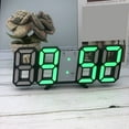 thumbnail image 1 of YAOMOBB Réveil Horloge Numérique LED 3D pour Décoration Murale et Usage Domestique, 1 of 6