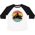 thumbnail image 3 of Inktastic Snowmobile Retro Sunset Boys or Girls Toddler T-Shirt, 3 of 5