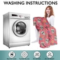 thumbnail image 6 of Wearable Oversized Blanket,Red Skull Flower Cross Pattern Wearable Blanket Hoodie for Adults,Cozy Hooded Blankets with Super Pockets,Super Warm Fuzzy Pullover for Women & Men, 6 of 6
