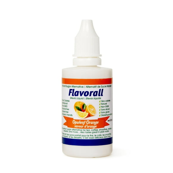 Greeniche Natural | Flavorall Opulent Orange | 50 ML | Organic and Pure Stevia Sweetener Drops | Perfect Sugar Alternative | No Bitter Aftertaste