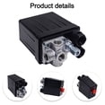 thumbnail image 3 of BUYISI Air Compressor Pressure Switch Control Valve Replacement Parts 90-120 PSI 240V 4 Port Manifold Relief Regulator, 3 of 9