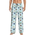 thumbnail image 2 of Picia Turtle Mens Soft Woven Cotton Elastic Waistband Sleep Pajama Pant Lounge Sleep Pant With Pockets And Drawstring-Medium, 2 of 9