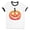 White/Black, variant on Pumpkin Face Ombre Ringer Tee Shirt Unisex Large White/Black