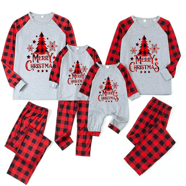 Pyjamas de Noël Assortis pour la Famille Ensembles de Pyjamas de Noël Assortis pour la Famille