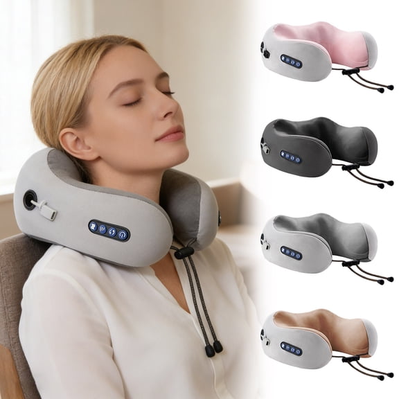 Neck Massager, Electric Neck Massager for Neck Pain, Deep Tissue 3D Kneading, Neck Pillow for Neck and Shoulder Massage, Rechargeable Massage Pillow for Pain Relief at Home, Office