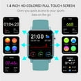 thumbnail image 2 of Timoom Smart Watch for Android and iOS Phone with 1.4" Touch Screen, Activity Fitness Tracker Heart Rate Sleep Monitor, 5ATM Waterproof Pedometer Smartwatch Step Counter for Women and Men, 2 of 7
