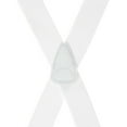 thumbnail image 3 of Suspender Store 2 Inch Wide Trigger Snap Suspenders - WHITE 48" for 5'9" to 6'2" tall, 3 of 4