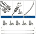 thumbnail image 4 of Uxcell 10Pcs 12" Cabinet Door Restraint with Screws, 304 Stainless Steel Cupboard Door Protector Hinge Limiter, 4 of 6