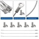 thumbnail image 4 of Uxcell 10 Piezas de 12" de restricción de puerta de gabinete con tornillos, limitador de bisagra de protector de puerta de armario de acero inoxidable 304, 4 of 6