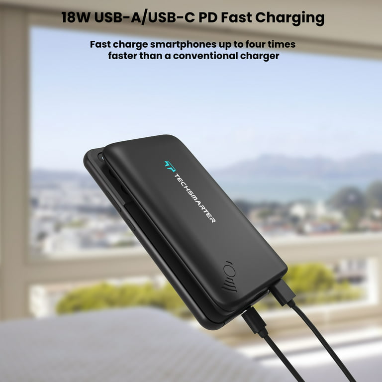 26800mAh Portable Charger Power Bank, Dual USB w/USB-C Fast Charging  Battery Pack Portable Phone Charger for iPhone 15 14 13 X SE 8