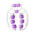 thumbnail image 3 of Rodillo de masaje para piernas, rodillo de espuma de 15 ruedas, herramienta de masaje de tejido profundo portátil Violeta, 3 of 9