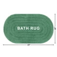 thumbnail image 2 of Beautiful Oval Cotton Bath Rug by Drew Barrymore, Pine Green, 20" x 34", 2 of 10