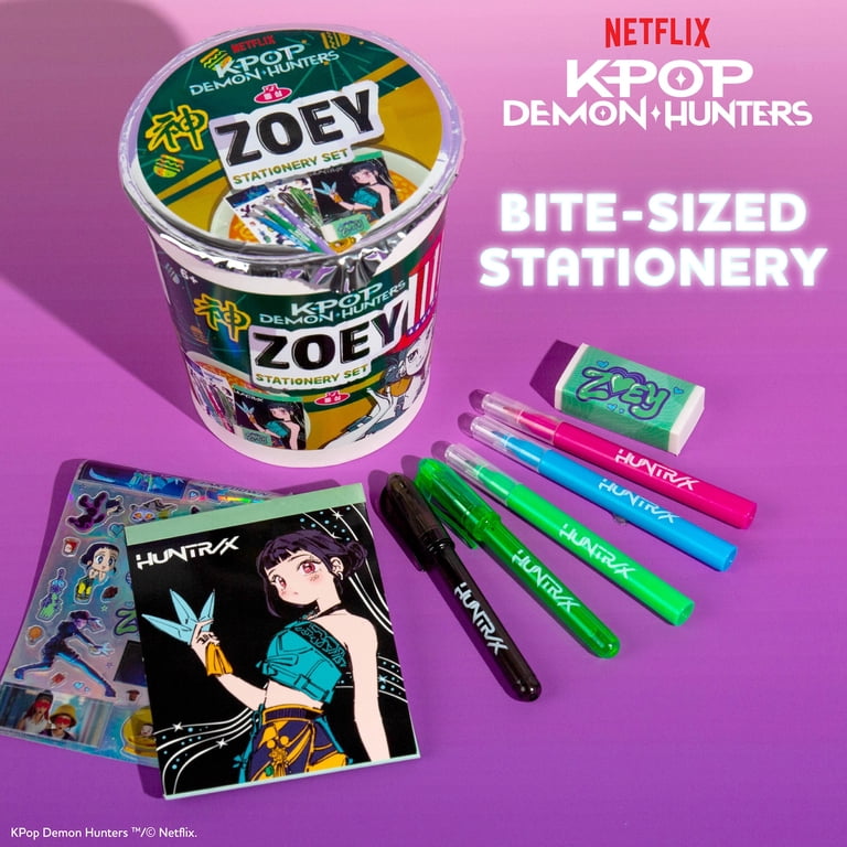 Netflix KPop Demon Hunters Zoey Stationery Set Gift Kit - Walmart.com