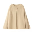 thumbnail image 1 of Cárdigan de cachemira de punto para mujer, suéter de lana, otoño e invierno, suéter de punto de estilo occidental de alta gama, capa, 1 of 1