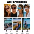 thumbnail image 5 of Joopin Polarized Clip On Sunglasses Over Eyeglasses for Men Women UV Protection(Mirrored Silver), 5 of 9