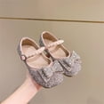 thumbnail image 2 of NOKIO Children'S Mary Jane Flats Girls' Stylish Sandals Bowknot Performance Dance Shoes For Girls Childrens Shoes Pearl Rhinestones Shining Kids Princess Shoes Gel Sandals For Toddler Girls, 2 of 8